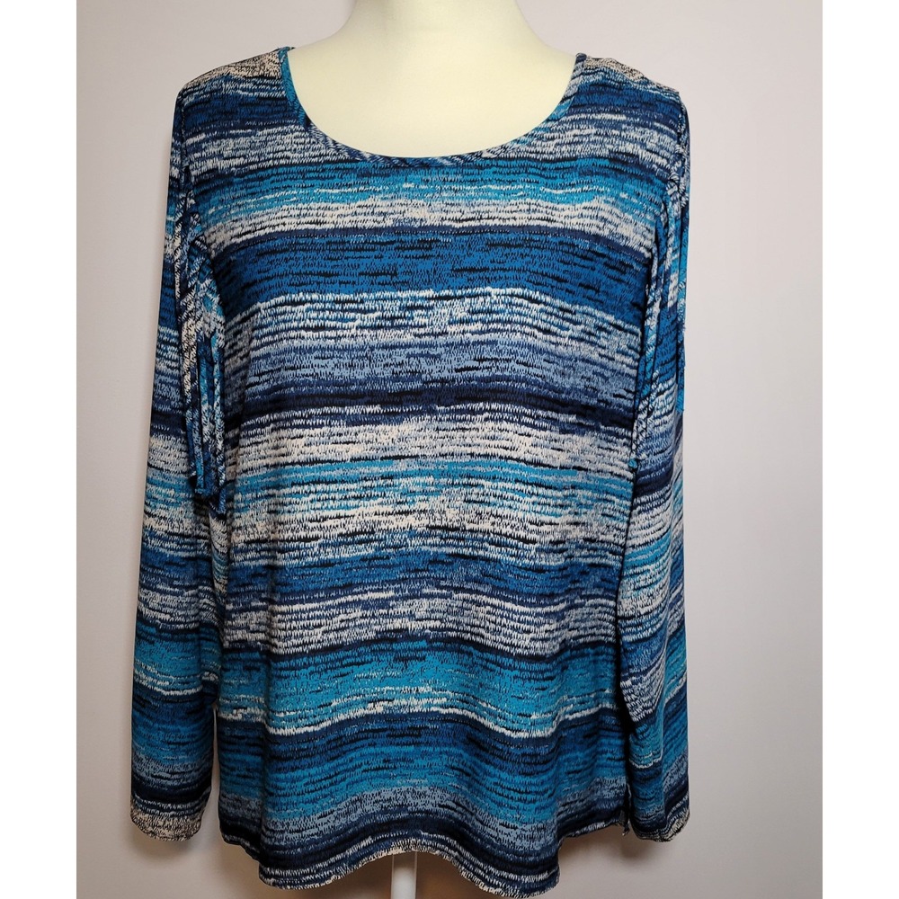 Blue Striped Women's Top